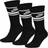 NIKE Sportswear Dri-FIT Everyday Essential Crew Socks 3-pack - Black/White