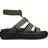 Crocs Brooklyn Luxe Gladiator - Black/Army Green