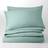 Dunelm Plain Dye Duvet Cover Blue (200x135cm)