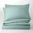 Dunelm Pure Cotton Plain Dye Duvet Cover Blue (200x135cm)