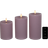Cozzy bloklys, 3D flamme, rosa LED-lys