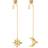 Georg Jensen Star and Moon Gold Fyrfadsstage 16.7cm 2stk
