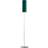 Canora Grey Tonkin Brushed Steel/Bottle Green/Gold Floor Lamp 165cm