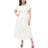 Unique Vintage Eyelet Midi Dress - White