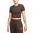 NIKE Sportswear Essential Women's Slim Cropped T-shirt - Baroque Brown/White