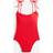 J.Crew Smocked tie-shoulder one-piece swimsuit - Vintage Red