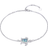 Pupillemon Jewelry Sea Turtle Ankle Bracelet - Silver/Opal