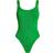 Hunza G Womens Emerald Domino Scooped-back Swimsuit