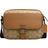 Coach Hudson Crossbody Bag In Colorblock Signature Canvas - Gunmetal/Light Saddle Multi