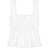 Ganni CottonPoplin Smock Strap Top in White Women's