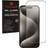TechGear Anti Glare Screen Protector for iPhone 15 Pro Max MATTE 3D GLASS Edition Genuine Tempered Glass Full Screen Protector Guard Cover
