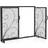 Costway Double Door Fireplace Screen Flat Fire Guard