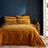 Dunelm Elisa Floral Amber Gold Duvet Cover Yellow (200x200cm)