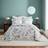 Dorma Bird Bedspread Celadon Bedspread Multicolour, Green (265x265cm)