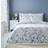 Dunelm Nola Floral Double Duvet Cover Blue (200x200cm)