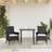 vidaXL Havestole Med Hynder 2 Stk Polyrattan Sort Havestol