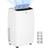 Homcom 12000 BTU Quiet Mobile Air Conditioner for 28 square meter White One Size