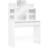vidaXL Makeup Vanity Desk with LED Lights High Gloss White Toeletta 40x96cm