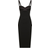 Dolce & Gabbana Jersey Mid Dress with Corset Style Bra Top - Black