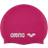 Arena Classic Silicone Cap - Fuchsia/White