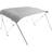 VEVOR Grey 4 Bow Bimini Top Boat Cover 900D Polyester Canopy Aluminum Frame