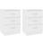 vidaXL Cabinets White Bedside Table 35x38cm 2pcs