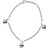 Nordahl Andersen 3 Hearts Bracelet - Silver/Pink
