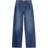 Bershka Højtaljede 90'er-jeans med vidde indigoblå vask