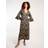 Blue Vanilla womens v neck shell midi dress