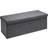 Casaria Folding Padded Lid Dark Grey Storage Bench 115x38cm