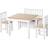 Homcom Wooden Kids Play Table Chairs & Storage Bench Set