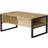 [en.casa] Laukaa Oak/Black Soffbord 60x100cm