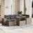 vidaXL 7 Piece Garden Sofa Outdoor Lounge Set
