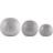 Dunelm Set of 3 Silver Ceramic Dimpled Decorative Item 3pcs