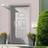 vidaXL Front White 88 190 cm PVC External Door (x190cm)