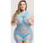 Lapdance Racerback Mini Dress Plus Blue