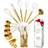 Styled Settings White and Vintage Gold Kitchen Utensil 15pcs