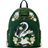 Harry Potter Slytherin House Floral Tattoo Mini Backpack - Forest Green