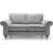 Abakus Direct Elegant Ingrid Ash Grey Sofa 194cm 2 Seater