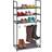 Relaxdays 4 Levels Black Shoe Rack 60x119cm