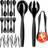 Disposable Plastic Serving Kitchen Utensil 18pcs