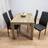 Kosy Koala 9729193 Rustic Effect/Black Dining Set 77x117cm 5pcs