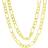 Nuragold Figaro Chain Link Pendant Necklace 5.5mm - Gold