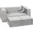Milliard Kids Couch Modular Kids Sofa Playroom/Bedroom Grey with Bonus Pillow