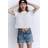 H&M Dam Blå Mom Ultra High Jeansshorts