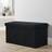 Home Source Corduroy Folding Black Storage Bench 76x38cm