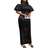 Shein Plus Size Lace Patchwork Half Turtleneck Puff Sleeve Dress