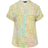 Yours Buttoned Shirt With Square Print - Green