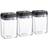 Argon Tableware Flip Lock Food Container 3pcs 0.8L