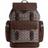 Coach Sprint Backpack in Jacquard - Signature Canvas/Silver/Oak/Maple